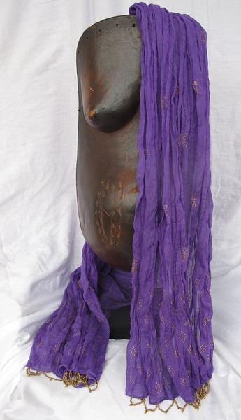 Gold on Purple, Lotus Scarf