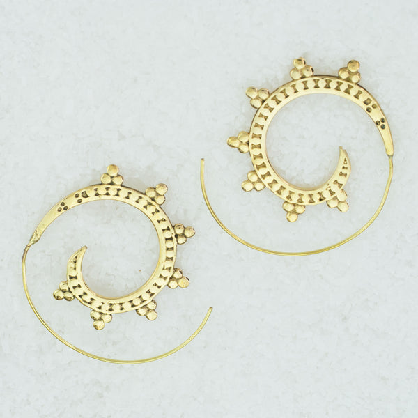 Indian Brass Earrings - BS-B28