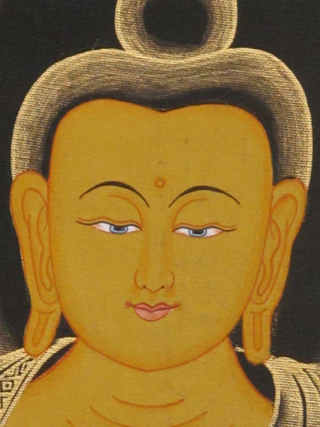 Medicine Buddha, Gold on Black 19.5
